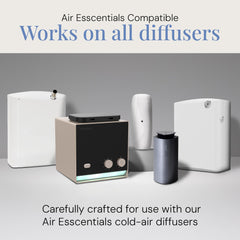 Air Esscentials Puppy Petals diffuser-compatibility note confirms easy use with scent machines.