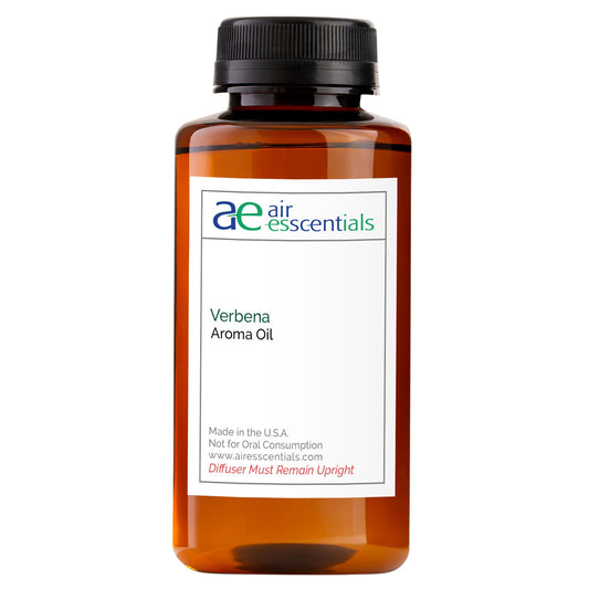 Air Esscentials Verbena aroma oil bottle embraces citrus and floral notes for diffusion