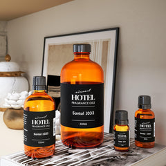 Air-Scent Santal Diffuser Oil No. 1033 label, premium branding and tips