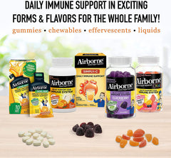 Airborne 13-immune nutrients blend visual highlighting comprehensive support