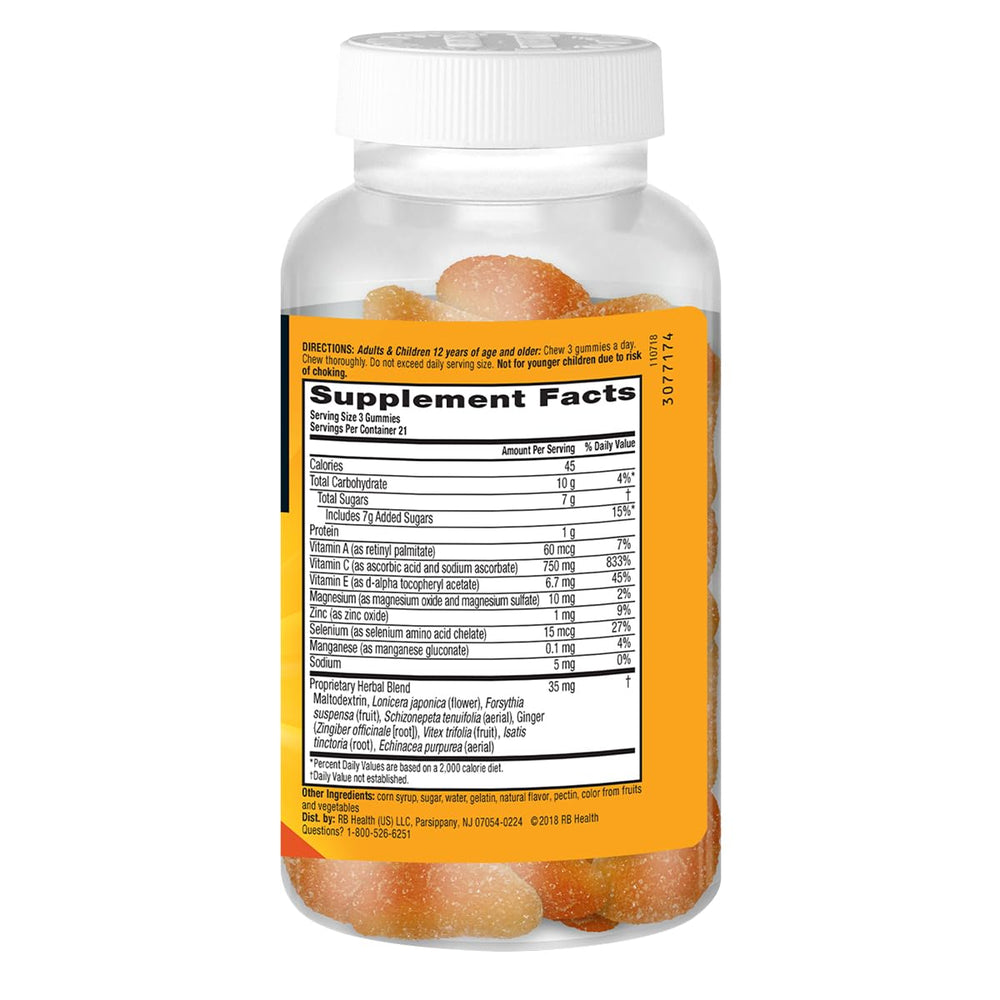 Airborne antioxidant blend with vitamins A, C & E supports daily wellness.