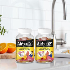 Airborne front-label highlights antioxidant blend and immune support concept.