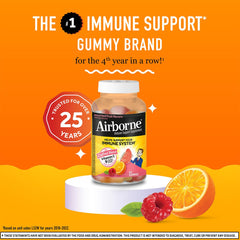 Airborne gluten-free seal on packaging emphasizing freshness and safety.