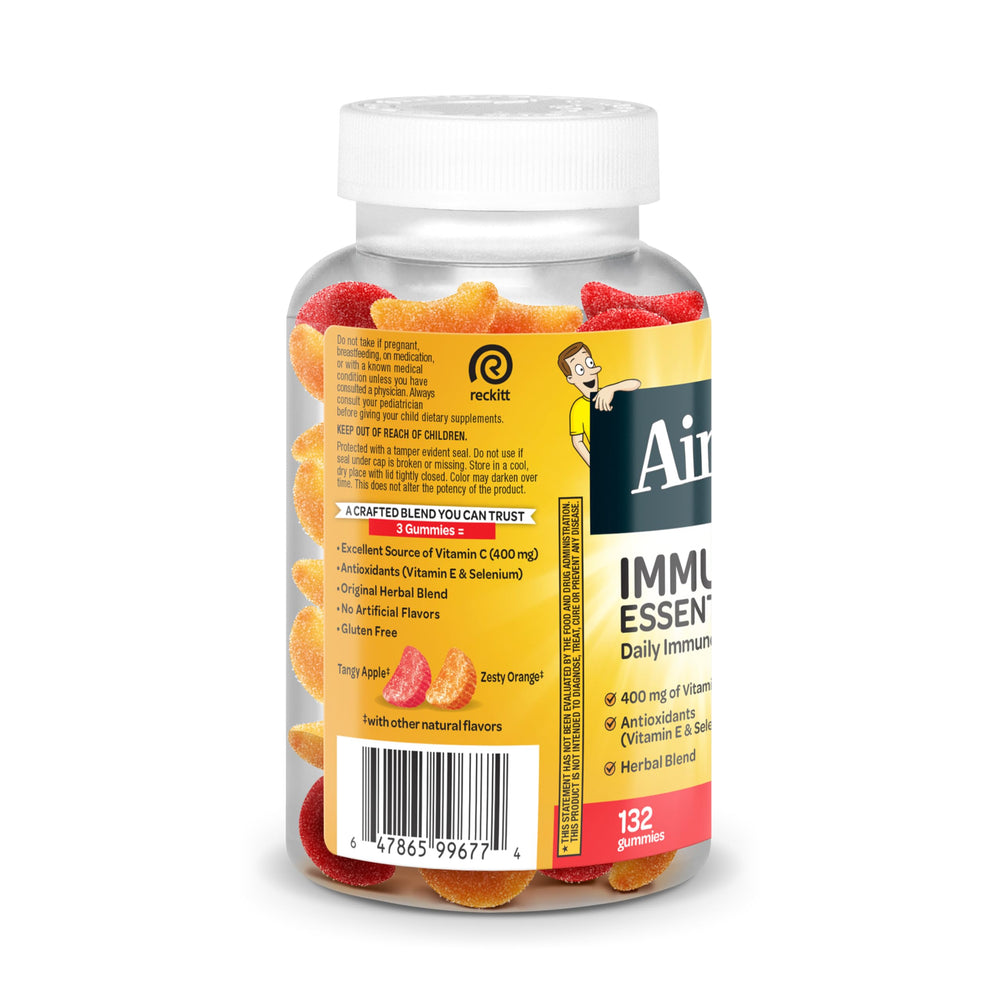 Airborne Immune Essentials packaging back-label detailing ingredients.