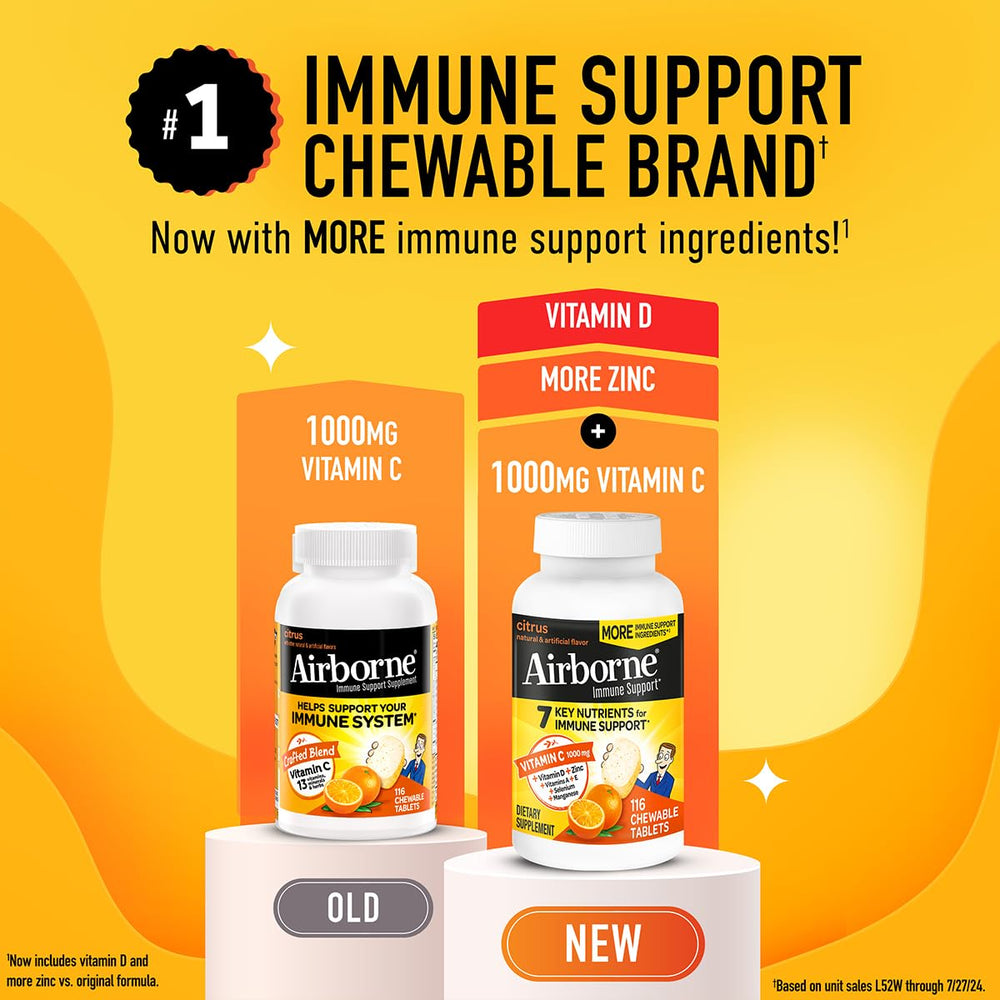 Airborne kids 12 plus citrus chewables look appealing for young users