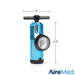 AireMed blue ergonomic handle enables comfortable grip during adjustments