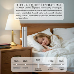 Airlux Lunar operates without water for a clean, mess-free fragrance experience.