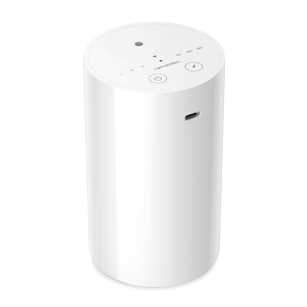 Airversa AN8 white waterless diffuser close-up for home use.