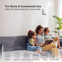 Airversa Sleekpoint app control interface enabling scheduling and Bluetooth control.