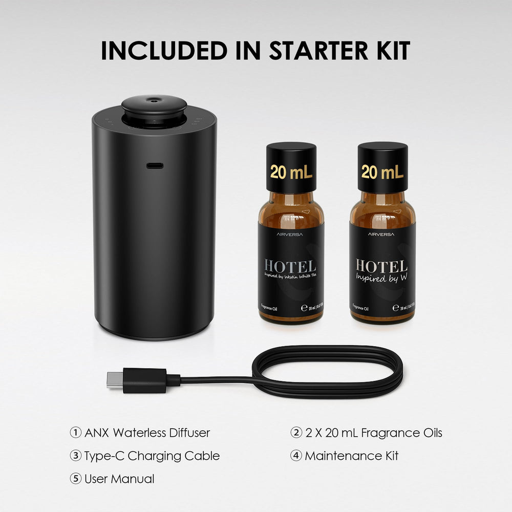 Airversa USB-C charging cable included for quick power on-the-go