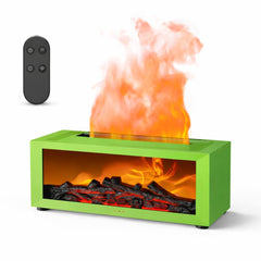 Aixiqee fireplace diffuser with realistic flame provides cozy ambiance.