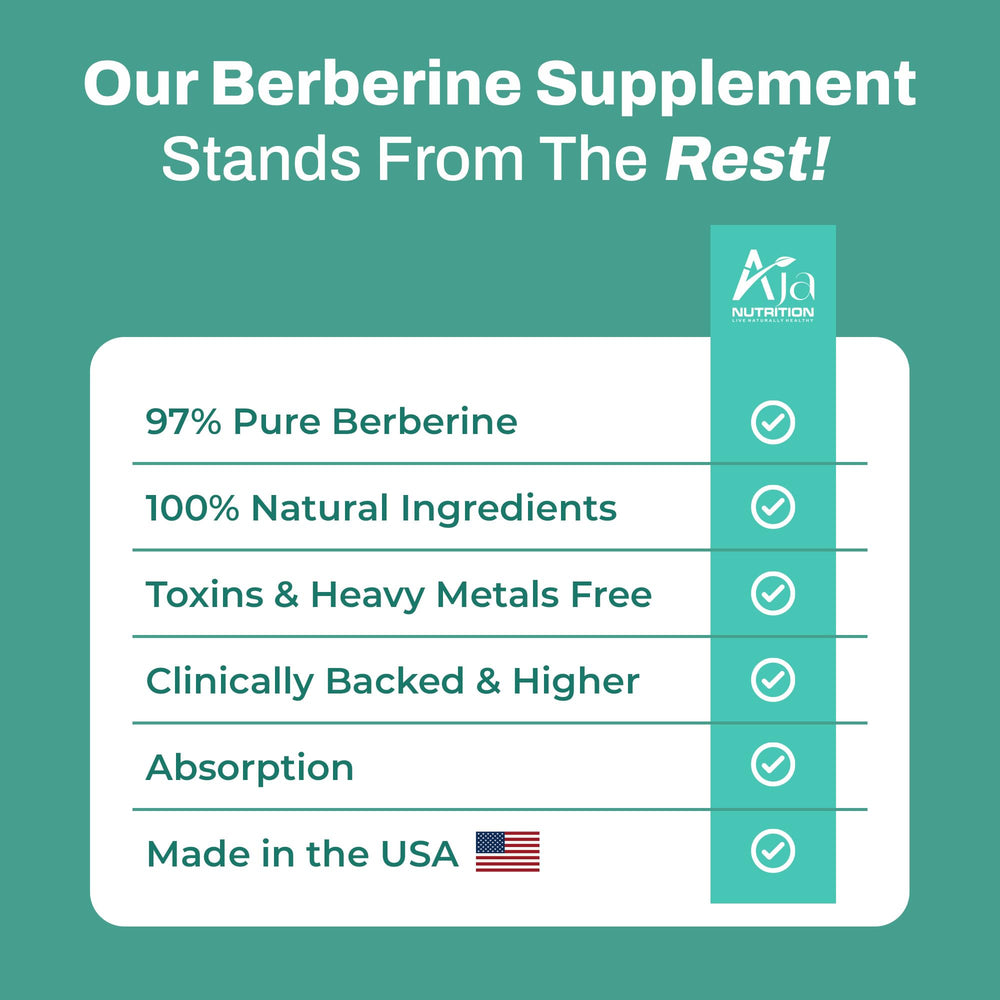 Aja Nutrition Berberine Plus vegan capsules support clean daily supplementation
