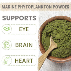 AKI Organic Marine Phytoplankton Powder in smoothie bowl demonstrates flavor-neutral boosting