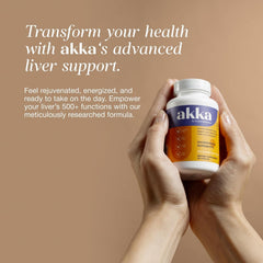 AKKA Liver Detox dosage spoon presents simple at-home dosing for consistent use.