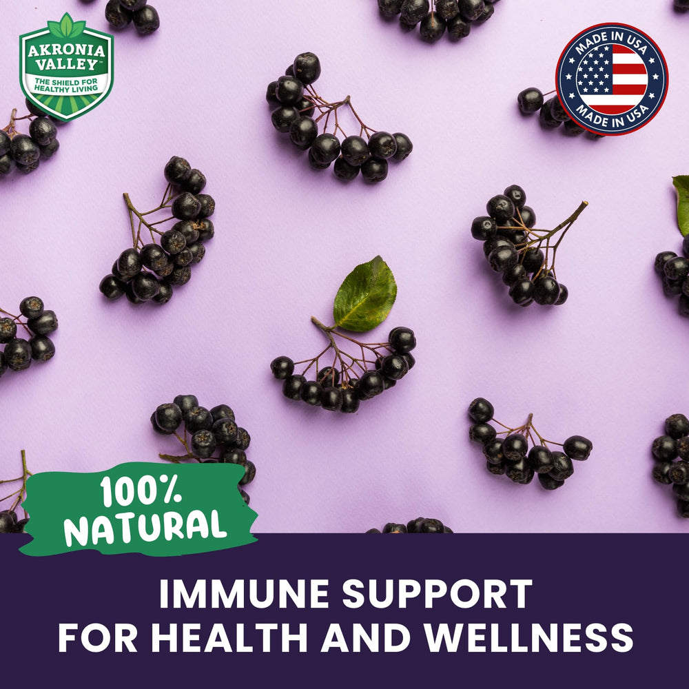 Nutrition facts panel notes antioxidants and polyphenols