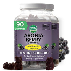 Akronia Valley Aronia Berry Gummies front pack shows two-box set for daily immune support