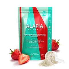 Alafia Naturals packaging and label detail on a clean table