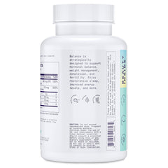 Alani Nu Balance bottle-cap close-up highlights easy-to-swallow capsules for daily use.