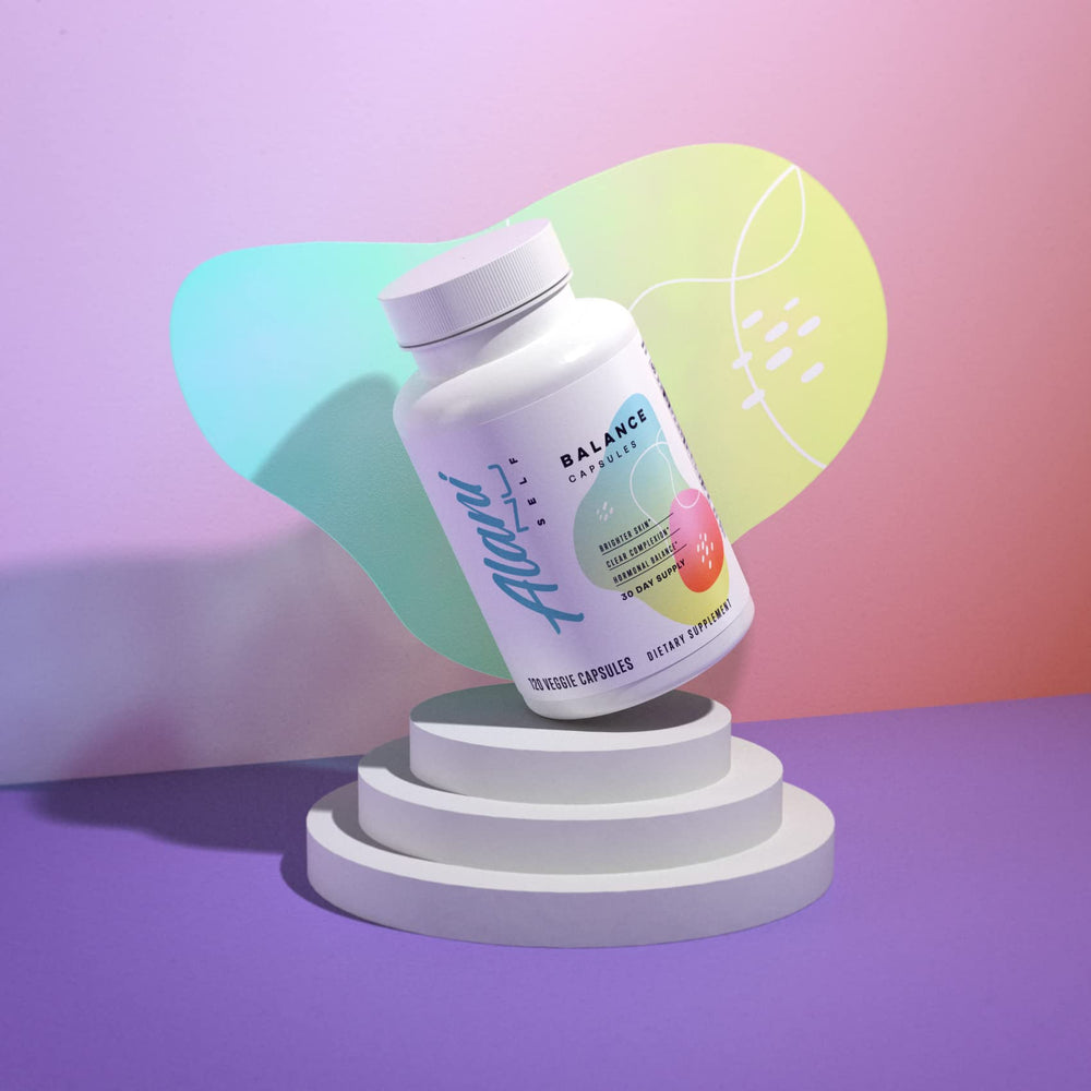 Alani Nu Balance label-closeup reveals L-Glutathione and complexion-supporting ingredients.