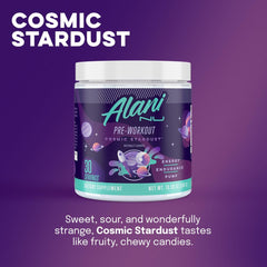 Alani Nu Cosmic Stardust mixing glass with a smooth shake for sustained performance