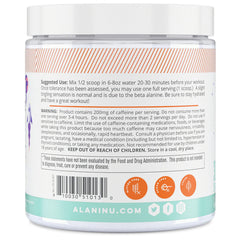 Scoop of Alani Nu GLAXAY Lemonade demonstrates precise pre-workout serving