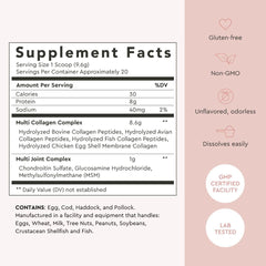 Alaya Naturals 5-type collagen label close-up showing product details