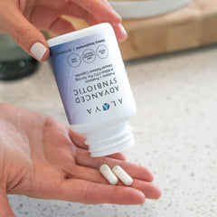 Sunfiber prebiotic label from Alaya Naturals highlighting fiber source.