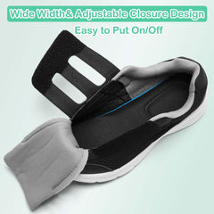 Velcro-adjustable closure enables easy fitting and secure support