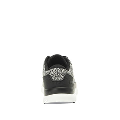 Alegria Rok N Roll ink sole close-up emphasizing slip-resistant outsole and rocker design