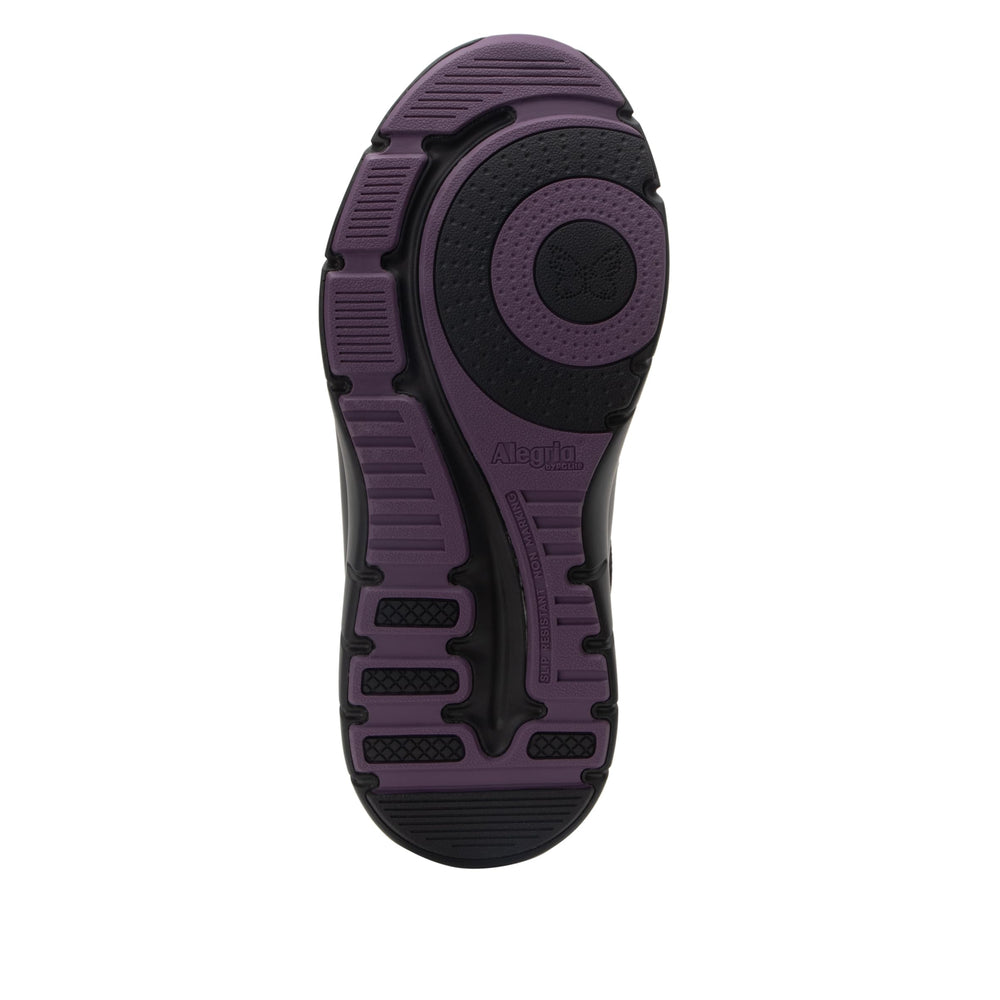Alegria Rok N Roll plum outsole; all-day support for busy professionals.