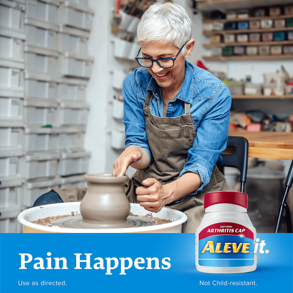 Aleve CPLT medicine-scene illustrating convenient at-home relief.