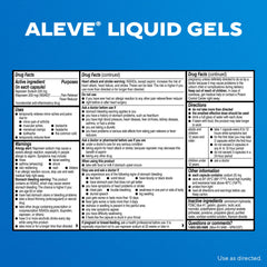 Hands holding Aleve Liquid Capsules