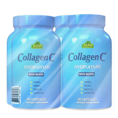 ALFA VITAMINS CollagenC 4-pack bottle front view for skin and joints.