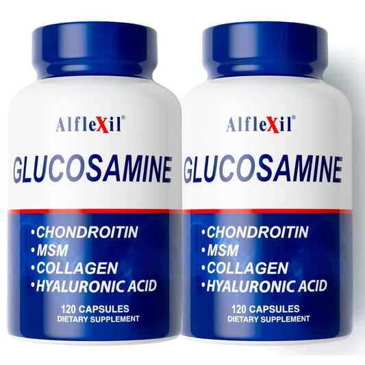 ALFLEXIL premium glucosamine bottle for daily joint support and mobility.