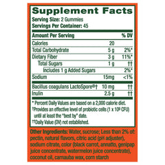 Gluten-free badge on Align gummies package.