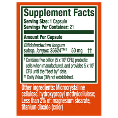 Swallowing Align Probiotic Extra Strength capsule for simple daily intake.