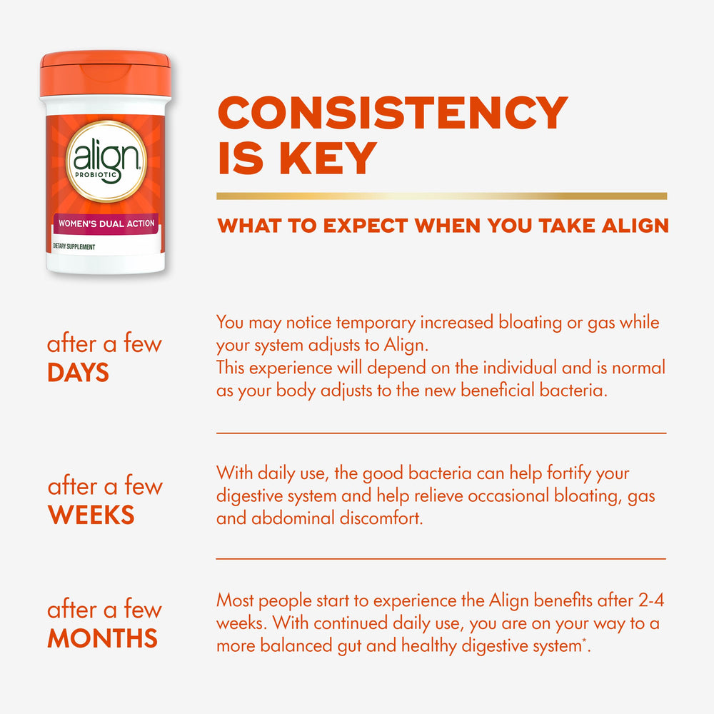 Desiccant bottle helps preserve probiotic potency.