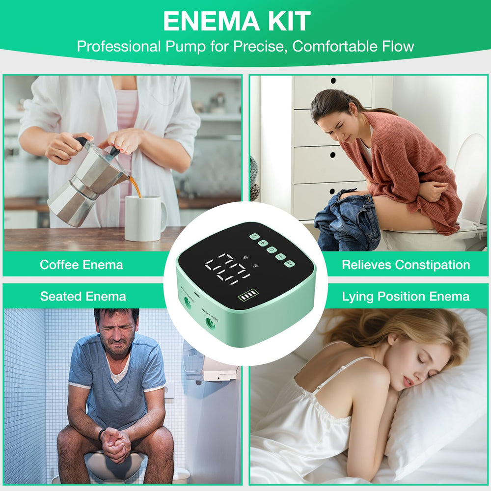 Alitake Enema Kit rechargeable battery supports portable at-home use