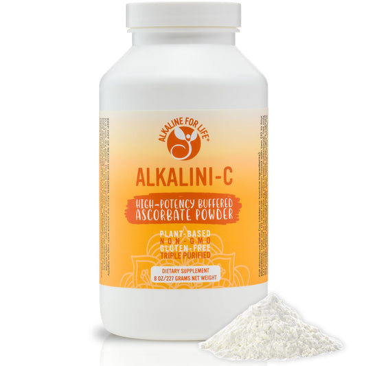 Alkalini-C natural L-ascorbate powder ready for daily immune support
