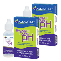 Alkazone Balance bottle being poured to create refreshing alkaline water