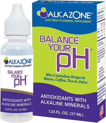 AlkaZone water drops bottle for daily hydration with mineral balance