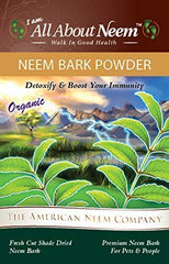 All About Neem neem bark powder being sprinkled for teeth and gum care