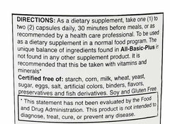 All Basic Plus packaging illustrating a balanced nutrition solution