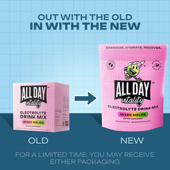 ALL DAY Vitality drink stick mixed melon pour, for quick on-court hydration and refuel