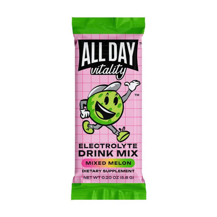 ALL DAY Vitality endurance-focused electrolyte pack, on-court recovery potential after intense matches