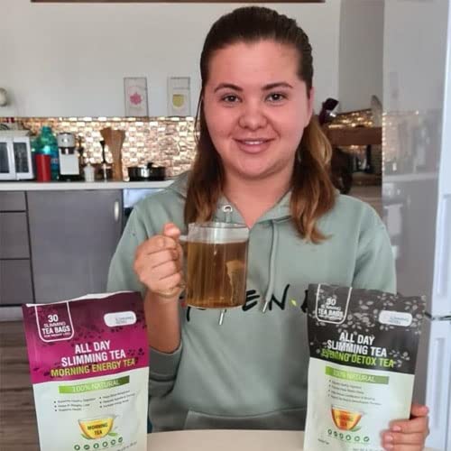 All Slimming Herbs Daytime Tea brewing as part of daily routine