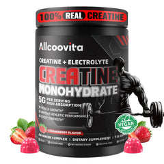 Allcoovita Creatine Gummy per-gummy content 1.8 g indicates solid dosing.