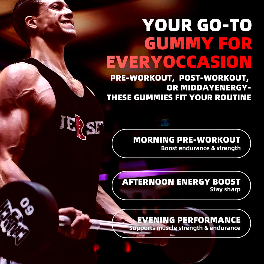 Allcoovita Creatine Gummy strawberry flavor 135ct showcases convenient daily supplementation.