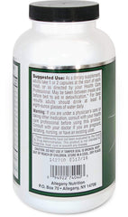 Allegany Nutrition Digestive Enzymes HP bottle with ingredients shows GMP-certified quality and vegan formula