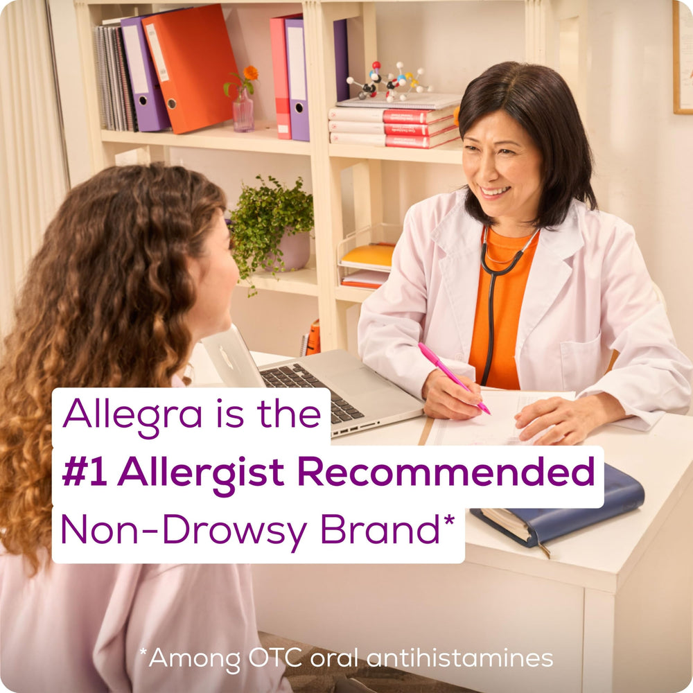 Allegra symptom relief use case in daily life scenario